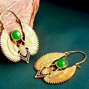 Green Turquoise Earrings